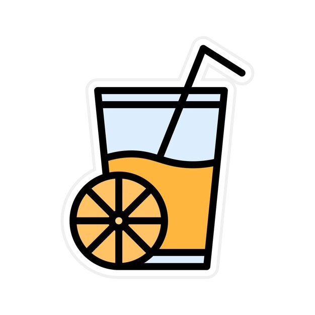 La imagen vectorial del icono del jugo se puede utilizar para la nutrición