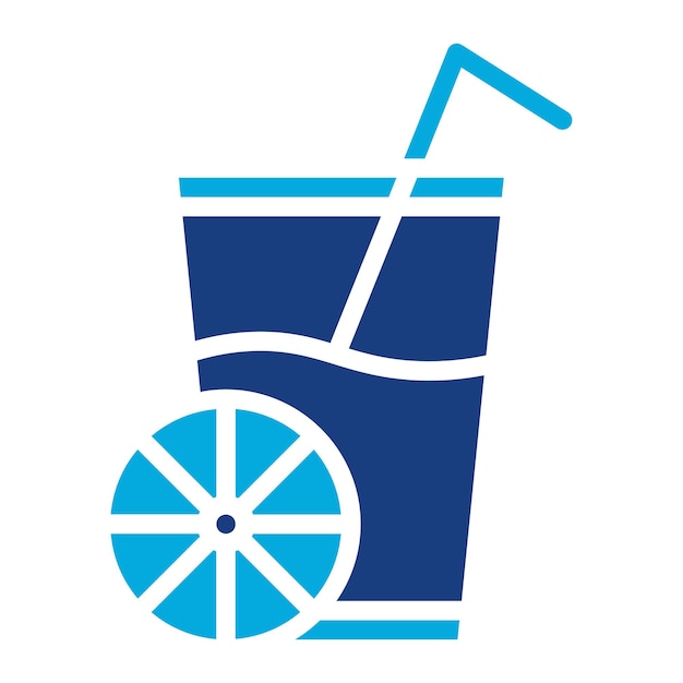 La imagen vectorial del icono del jugo se puede utilizar para la nutrición