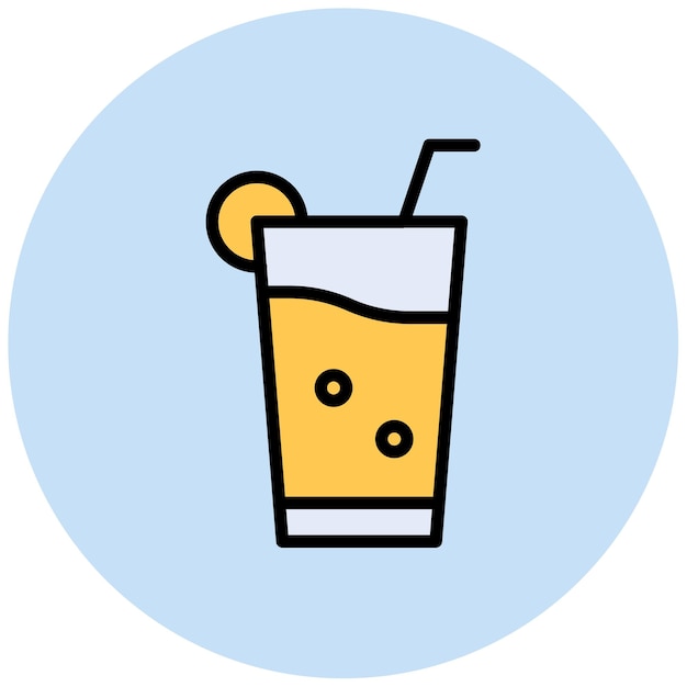 Imagen vectorial del icono del jugo Se puede utilizar para el supermercado