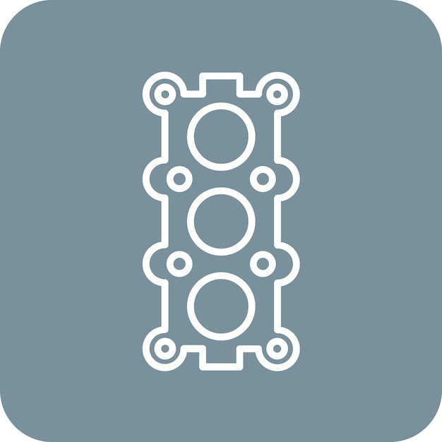 Imagen vectorial del icono de la junta Se puede utilizar para la reparación de automóviles