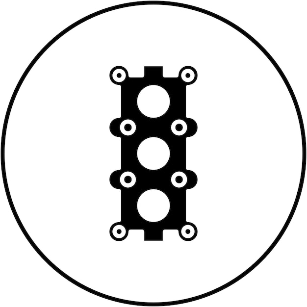 Imagen vectorial del icono de la junta Se puede utilizar para la reparación de automóviles