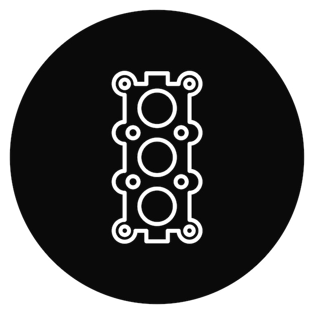 Imagen vectorial del icono de la junta Se puede utilizar para la reparación de automóviles