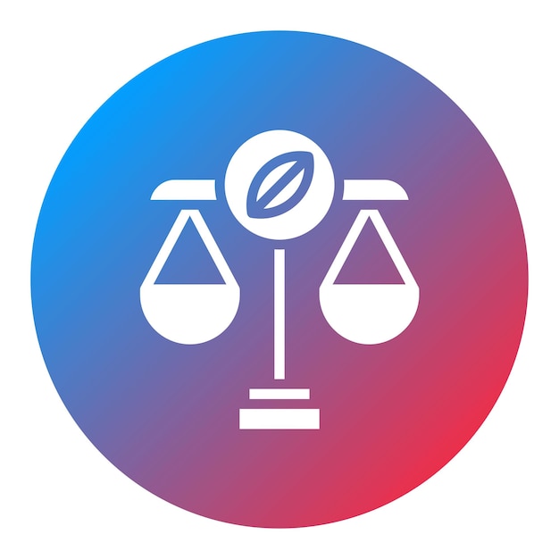 Imagen vectorial de icono de justicia ambiental Se puede usar para el Día Mundial del Medio Ambiente