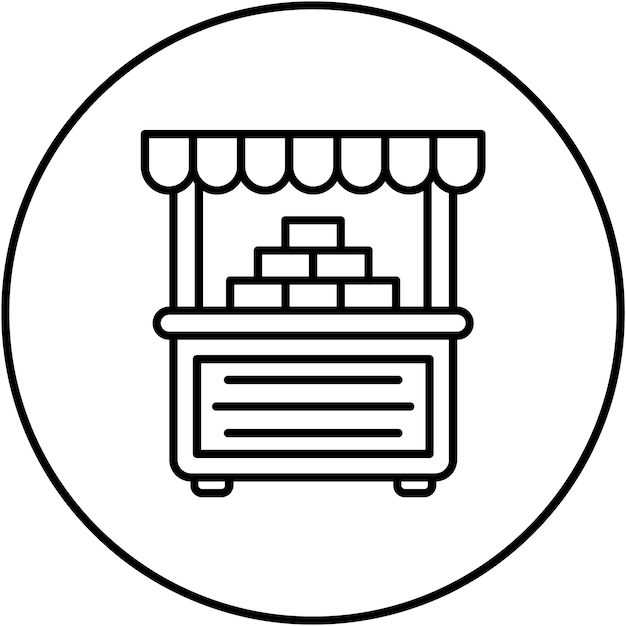 Imagen vectorial de icono justo Se puede usar para Circo