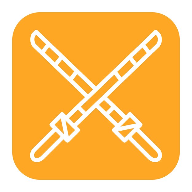 La imagen vectorial del icono de Katana se puede usar para disparar
