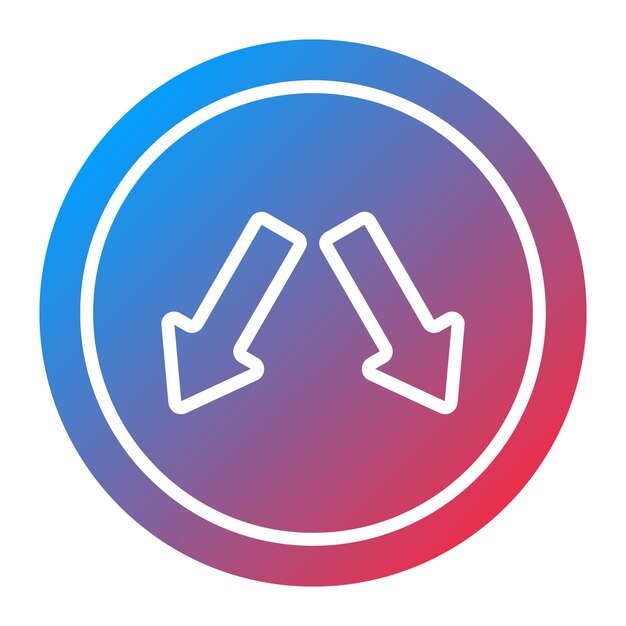 La imagen vectorial del icono Keep In Lane se puede utilizar para las señales de tráfico