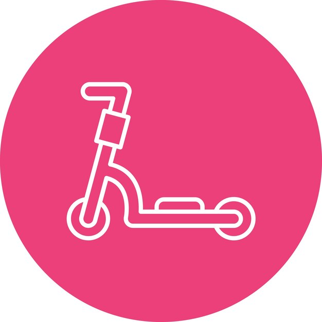 Imagen vectorial del icono de Kick Scooter Se puede utilizar para productos ecológicos