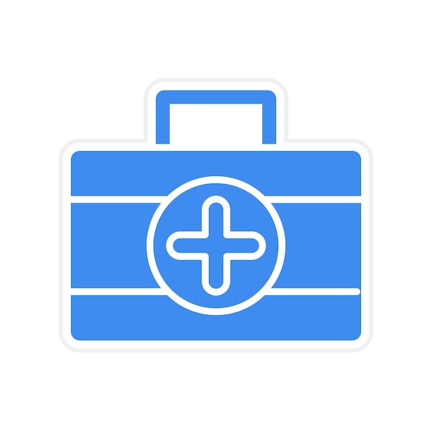 Imagen vectorial del icono del kit médico Se puede usar para el fútbol