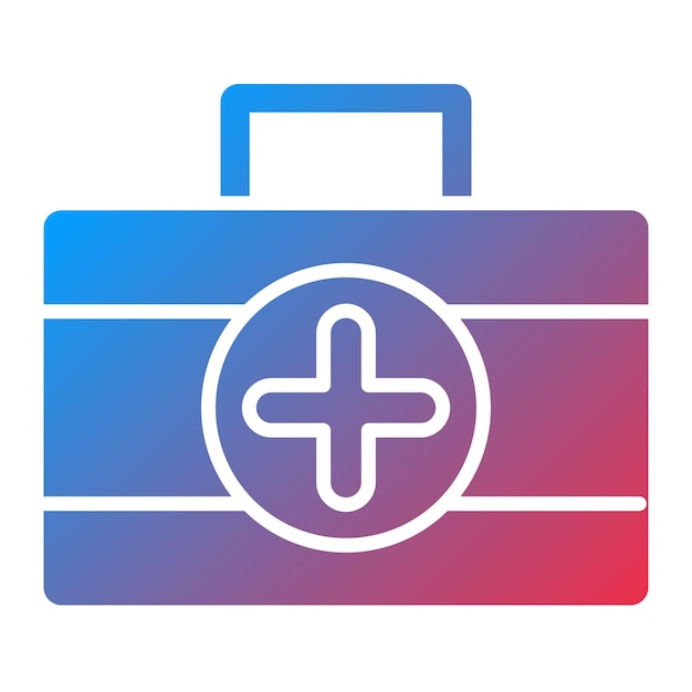 Imagen vectorial del icono del kit médico Se puede usar para el fútbol
