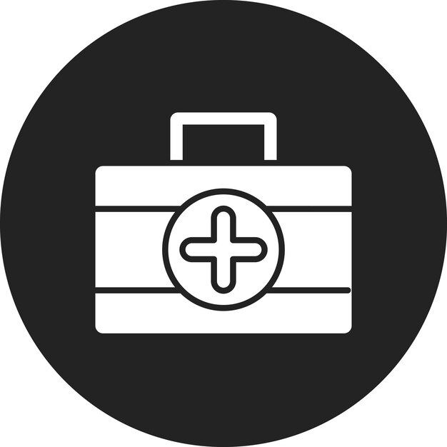 Imagen vectorial del icono del kit médico Se puede usar para el fútbol