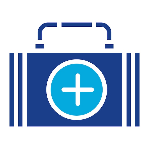 Imagen vectorial del icono del kit de salud Se puede usar para la peregrinación del Hajj