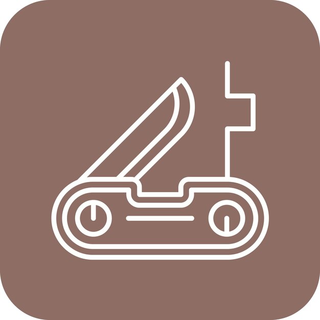 Imagen vectorial del icono del kit de supervivencia Se puede usar para la supervivencia