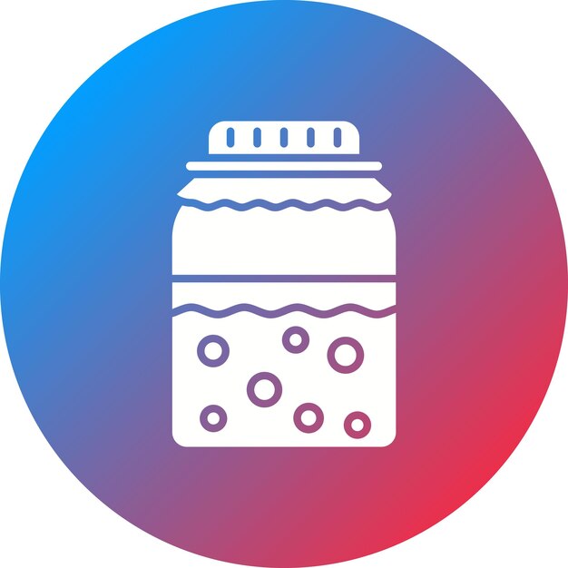 Imagen vectorial del icono de Kombucha Se puede usar para bebidas
