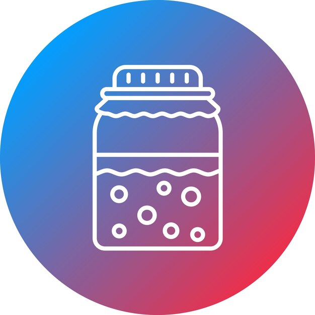 Imagen vectorial del icono de Kombucha Se puede usar para bebidas
