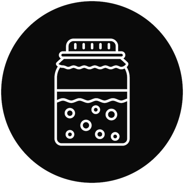 Imagen vectorial del icono de Kombucha Se puede usar para bebidas