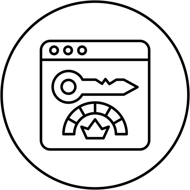 Imagen vectorial de icono de KPI Puede utilizarse para la productividad