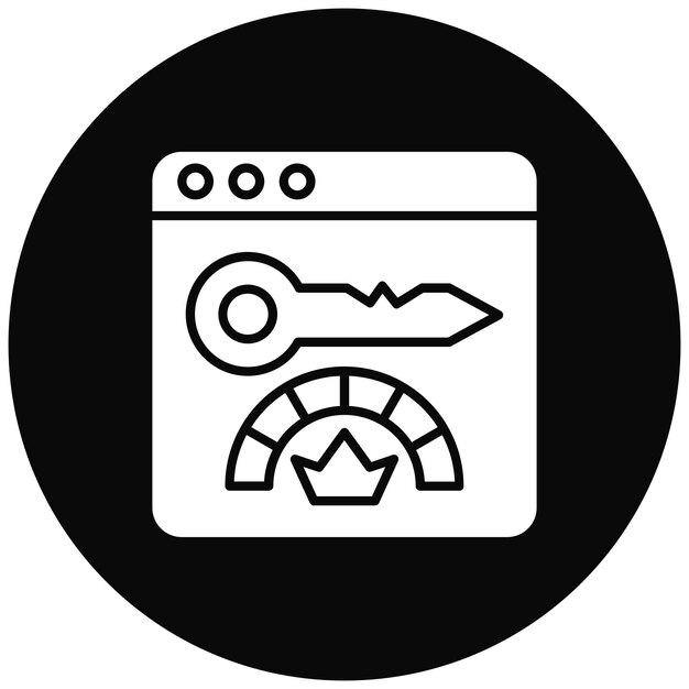 Imagen vectorial de icono de KPI Puede utilizarse para la productividad