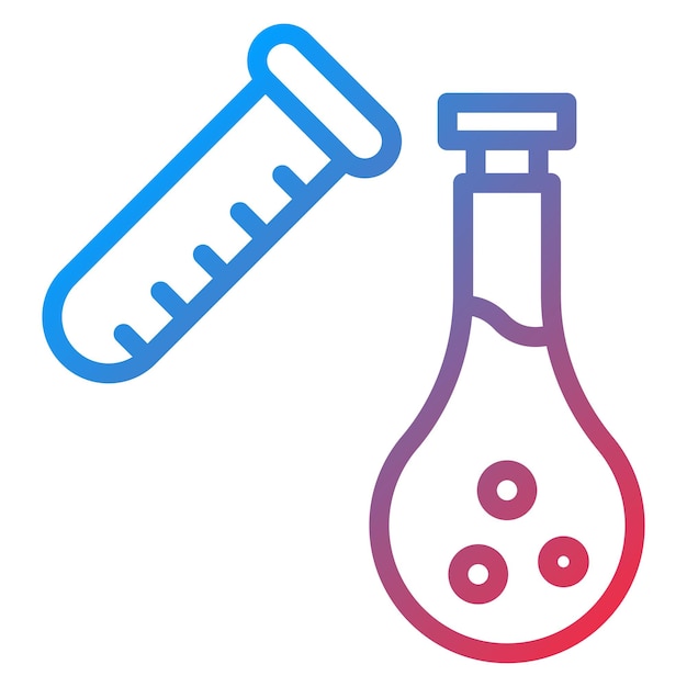 Imagen vectorial de icono de laboratorio de prueba Puede utilizarse para la ciencia