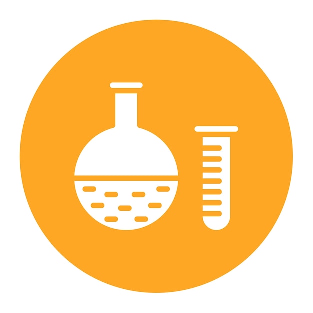 Imagen vectorial del icono del laboratorio de pruebas Se puede utilizar para la enfermería