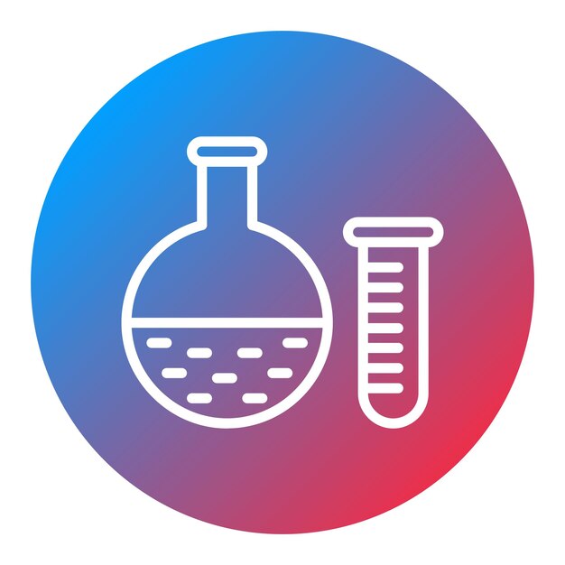 Imagen vectorial del icono del laboratorio de pruebas se puede utilizar para la enfermería