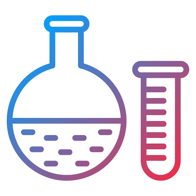 Imagen vectorial del icono del laboratorio de pruebas Se puede utilizar para la enfermería