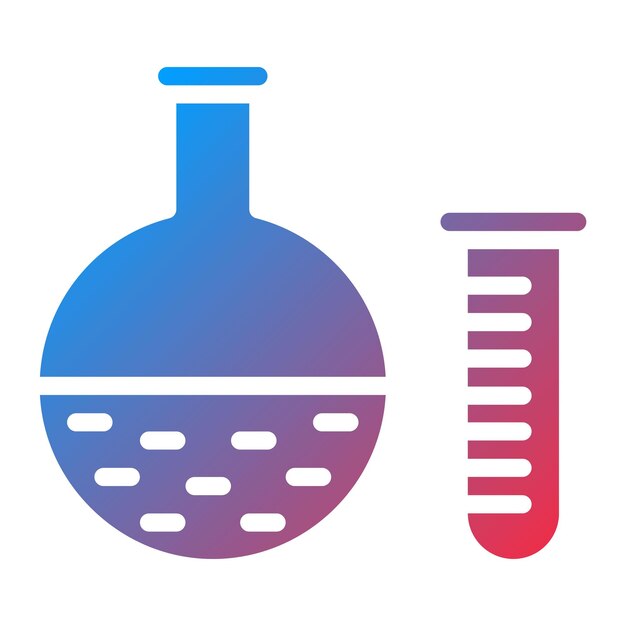 Imagen vectorial del icono del laboratorio de pruebas Se puede utilizar para la enfermería