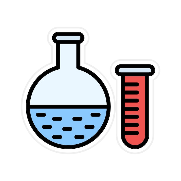 Imagen vectorial del icono del laboratorio de pruebas Se puede utilizar para la enfermería