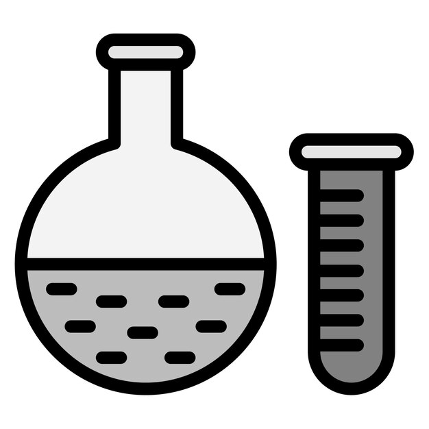 Imagen vectorial del icono del laboratorio de pruebas Se puede utilizar para la enfermería