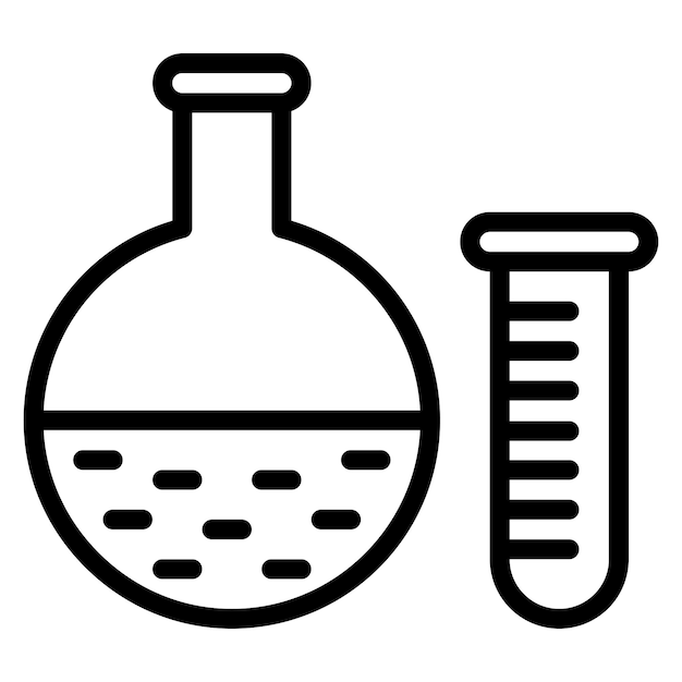 Imagen vectorial del icono del laboratorio de pruebas Se puede utilizar para la enfermería