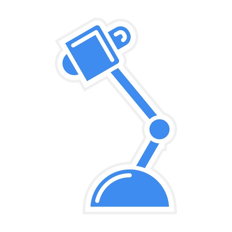 Vector imagen vectorial del icono de la lámpara de escritorio se puede utilizar para la ingeniería