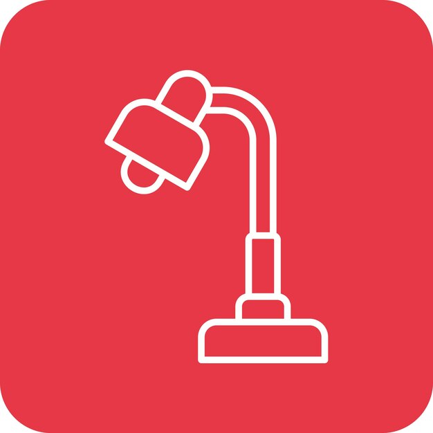 Imagen vectorial del icono de la lámpara de mesa Se puede utilizar para artículos para el hogar