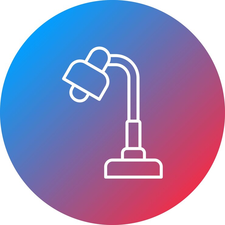 Vector imagen vectorial del icono de la lámpara de mesa se puede utilizar para artículos para el hogar