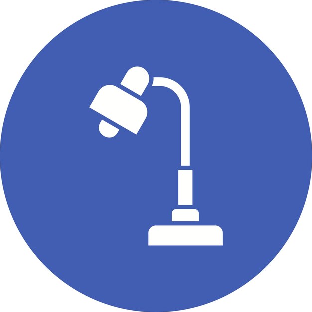 Imagen vectorial del icono de la lámpara de mesa Se puede utilizar para artículos para el hogar