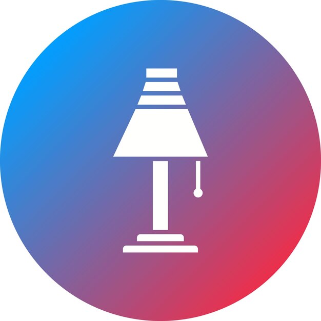 Imagen vectorial del icono de la lámpara Se puede utilizar para dispositivos electrónicos