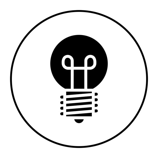 Imagen vectorial del icono de la lámpara Se puede utilizar para Retro