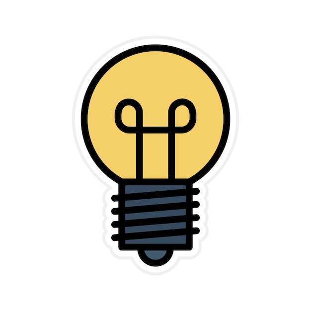 Imagen vectorial del icono de la lámpara Se puede utilizar para Retro