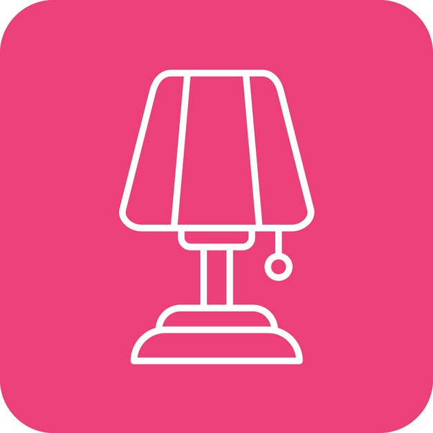Imagen vectorial del icono de las lámparas Se puede usar para Coffee Shop