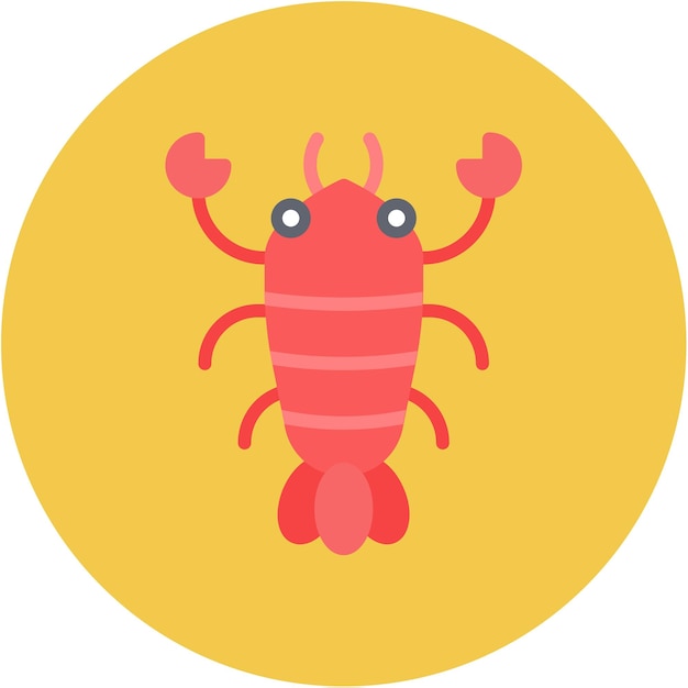 Imagen vectorial del icono de la langosta Se puede usar para el Oktoberfest
