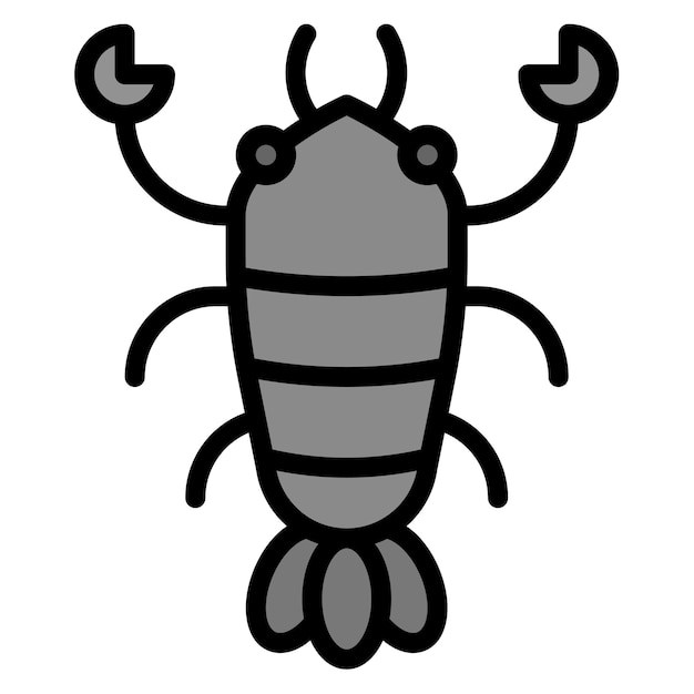 Imagen vectorial del icono de la langosta Se puede usar para el Oktoberfest