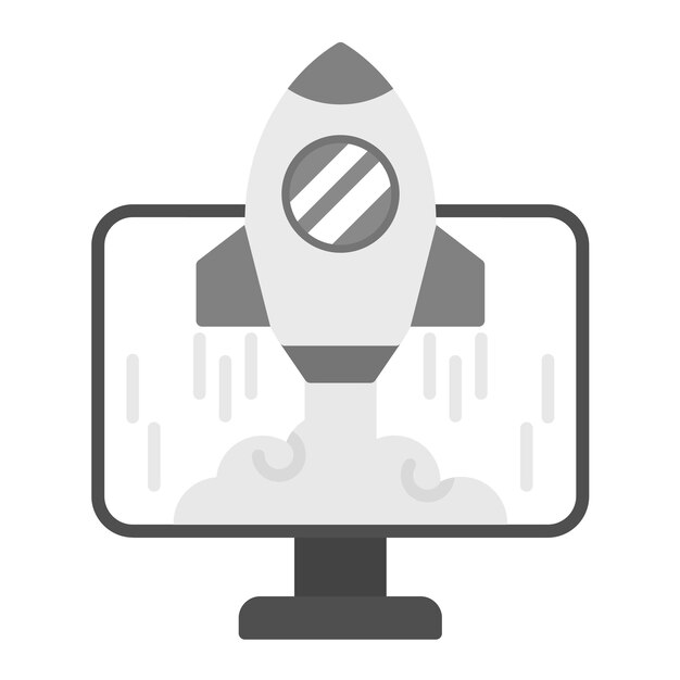 Imagen vectorial del icono de lanzamiento del proyecto Se puede utilizar para marketing