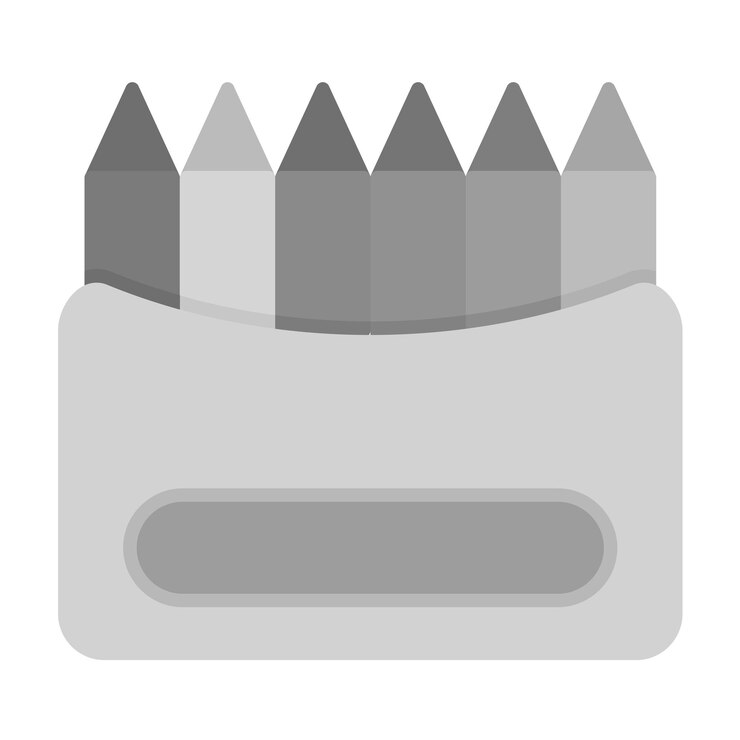 Vector la imagen vectorial del icono del lápiz de colores se puede usar para el bebé