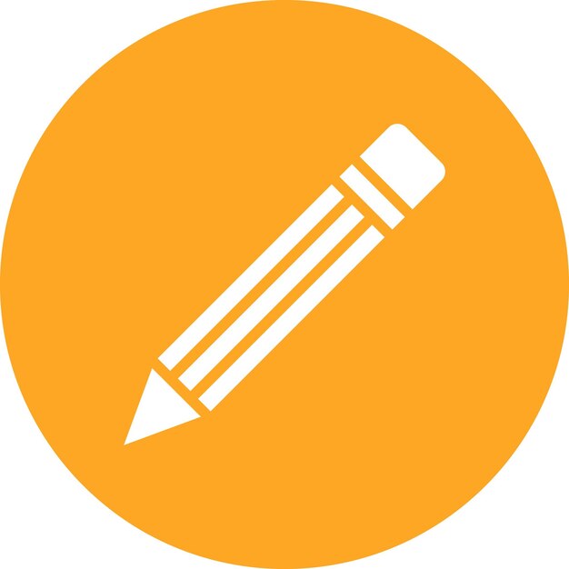 Imagen vectorial del icono del lápiz Se puede utilizar para la artesanía