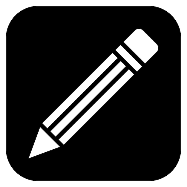 Imagen vectorial del icono del lápiz Se puede utilizar para la artesanía