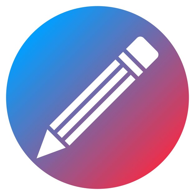 Imagen vectorial del icono del lápiz Se puede utilizar para la artesanía