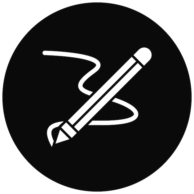 Imagen vectorial del icono del lápiz Se puede utilizar para la creatividad