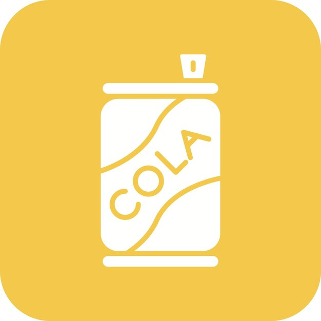 Imagen vectorial del icono de la lata de Coca-Cola Se puede usar para bebidas