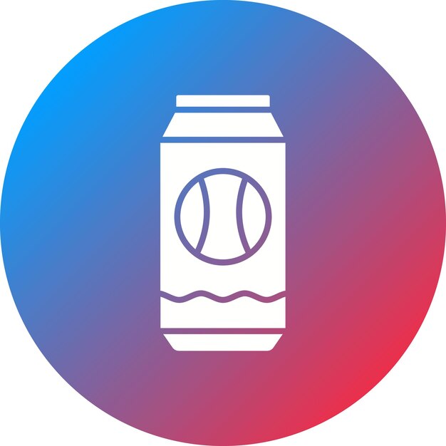 Imagen vectorial del icono de la lata de refresco Se puede usar para cumpleaños