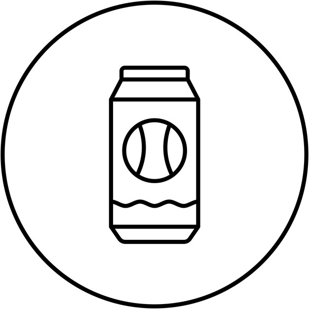 Imagen vectorial del icono de la lata de refresco Se puede usar para cumpleaños