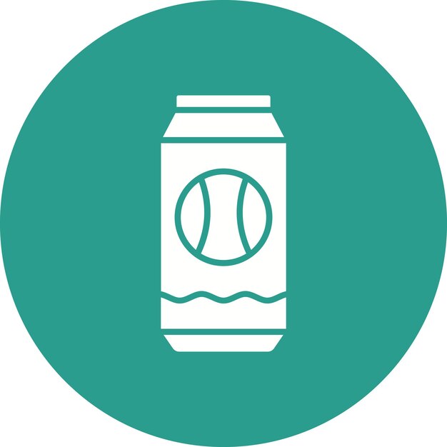 Imagen vectorial del icono de la lata de refresco Se puede usar para cumpleaños