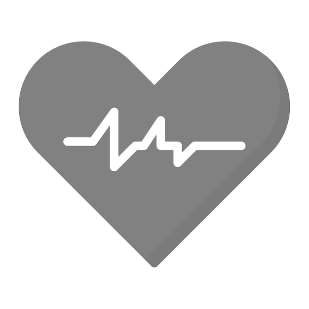 Imagen vectorial del icono del latido del corazón Se puede utilizar para la enfermería